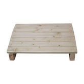 OBASIX® Foot Rest for Office in Natural Pine | Under Desk Foot Stool